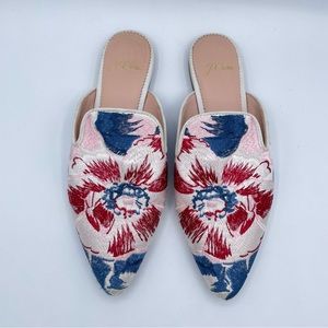 J. Crew Embroidered Floral Mule 6
